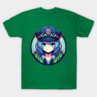 police anime girl T-Shirt